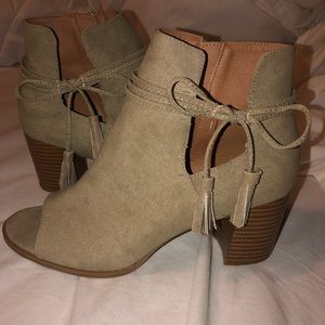 Rampage Peep Toe Bootie
